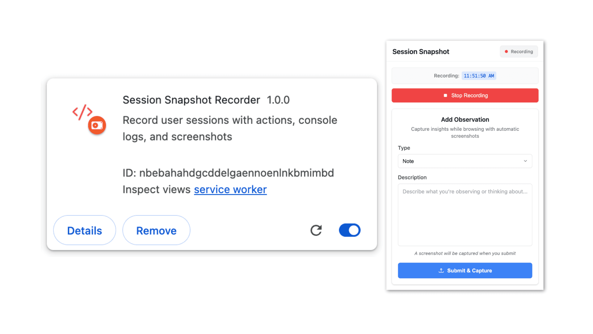 Record privately screenshot